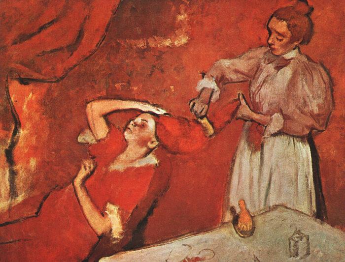 Edgar Degas Combing the Hair